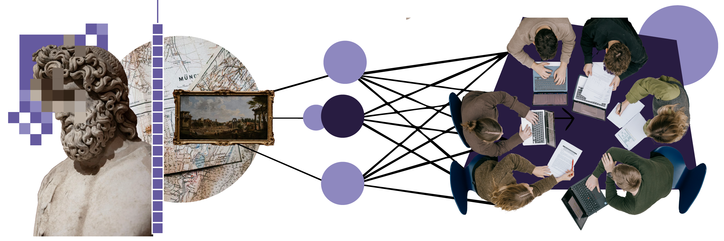 Grafik der illustrerer studerende, undervisning og teknologi
